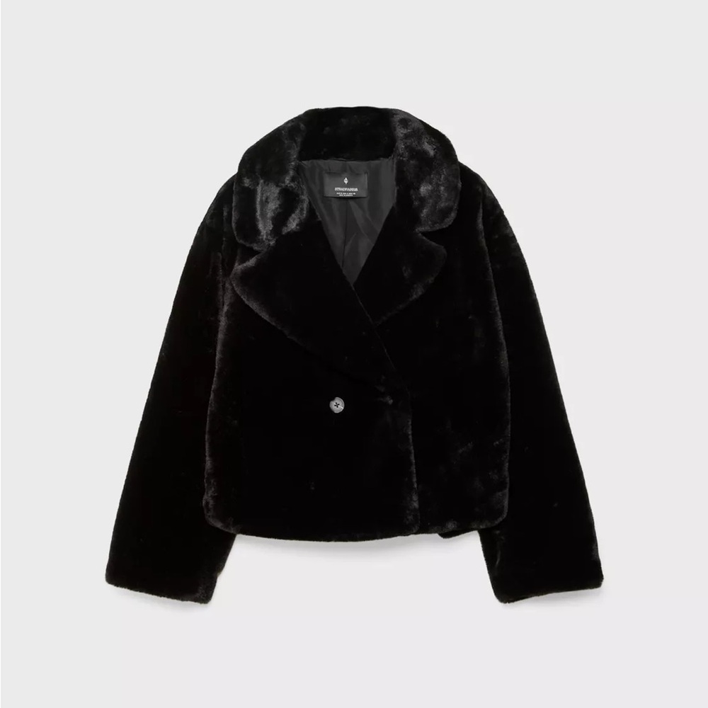 Stradivarius Black Teddy Jacket